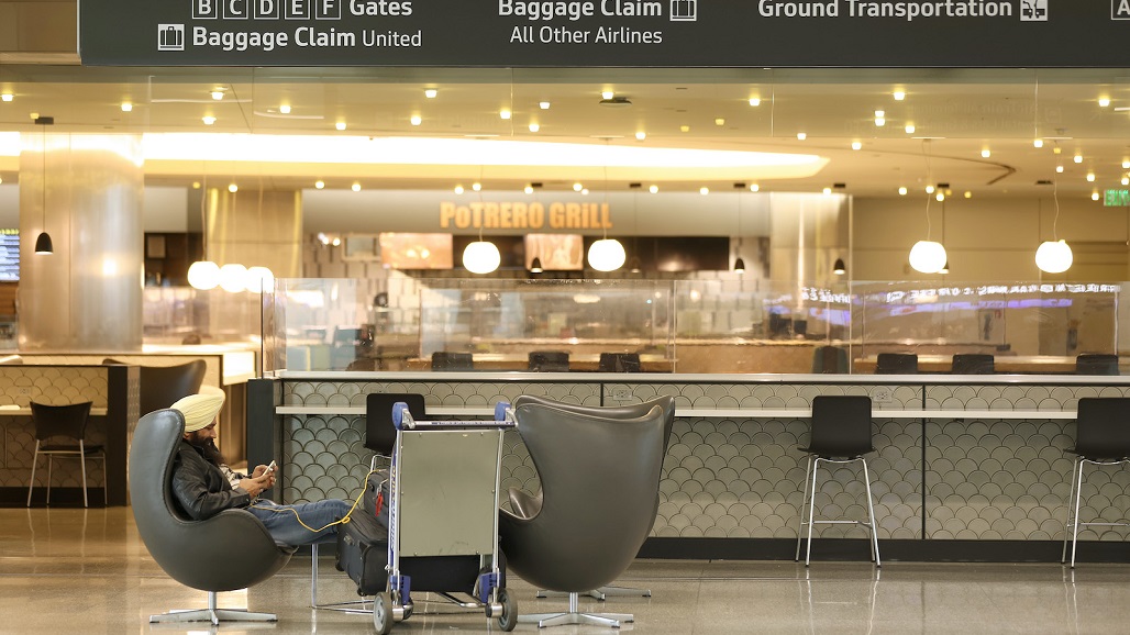 SAN FRANCISCO, CALIFORNIA - SEPTEMBER 26: A food court inside the international terminal at San Francisco International Airport sits empty as union food service workers are on strike on September 26, 2022 in San Francisco, California. Nearly 1,000 Unite Here Local No. 2 food service union workers at San Francisco International Airport walked off the job and went on strike early Monday morning as they fight for better wages. Many of the workers have had to take on second jobs to support their families. (Photo by Justin Sullivan/Getty Images)